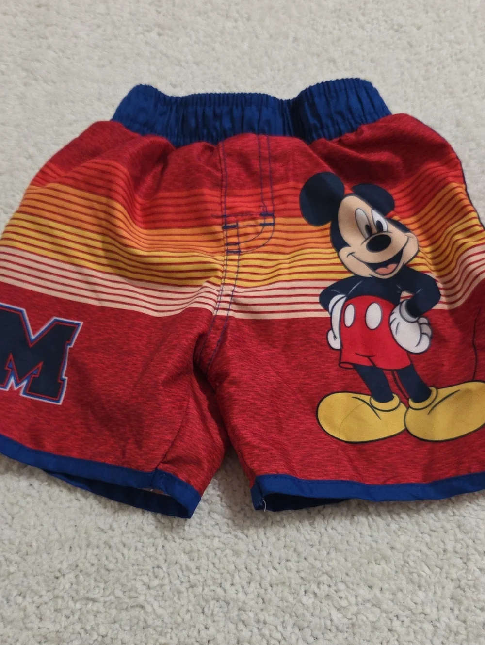 DISNEY JUNIOR MICKEY MOUSE SWIM TRUNKS